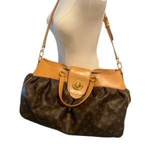 Louis Vuitton Monogram Brown and Tan Shoulder Bag